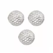 Perles Rondes filigranées 6 mm en Argent 925 x20