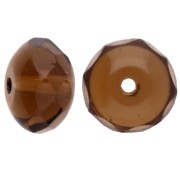 Smoked Topaz - Donuts 8.5x6 mm Smoked Topaz x25 Donuts 8.5x6 mm Smoked Topaz x25