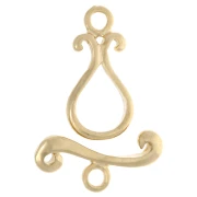 Fermoir en T pour bracelet ou collier - arabesque - 21 mm Doré x1