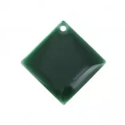 Sequins losanges en métal et résine époxy 16x16 mm Vert Sapin x 8