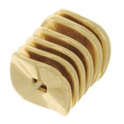 Perles rondelles intercalaires irrégulières 10 mm doré x10