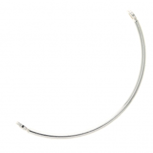 Intercalaire Demi bracelet - fil rond - 2 anneaux 45x20 mm en Argent 925 x1