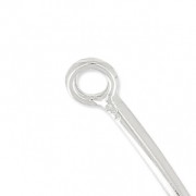 Intercalaire Demi bracelet - fil rond - 2 anneaux 45x20 mm en Argent 925 x1