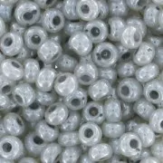 Preciosa Perles rocailles 9/0 2.5 mm - Gris Pastel Nacré x250g