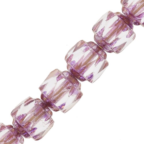 Facettes Antiques  6 mm Crystal Dark Bronze x20