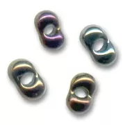 Perles en verre Farfalles Peanut Beads 4x2 mm - Brown Iris x20g