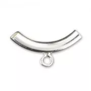 Tube 16x3 mm attache breloque 1 anneau - Argent 925 x1