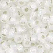 Rocaille Toho 15/0 TO15R2100 - Milky White Silver Lined x8g