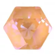 Cabochon Hexagon PureCrystal 4699 14 x 16 mm Crystal Peach Delite x1