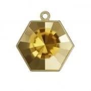 Serti pendentif pour PureCrystal Kaleidoscope Hexagon 4699 14 x 16 mm doré x1