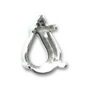 Serti griffe pour cabochon PureCrystal 4300/4328 13x7,8 mm argenté