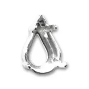 Serti griffe pour cabochon PureCrystal 4300/4328 13x7,8 mm argenté