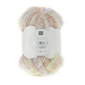 Creative Bubble - Fil à crocheter pour éponge tawashi Mix Pastel x50g