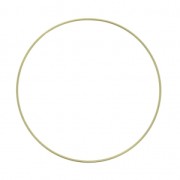 Cercle nu en métal pour attrape rêves suspension et abat-jour 25cm doré vieilli