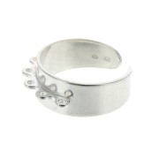 Bague 5 anneaux en Argent 925 x1