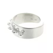 Bague 5 anneaux en Argent 925 x1
