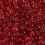 Mini-gouttes Miyuki 3.4 mm DP140 - Transparent Red Orange x8g