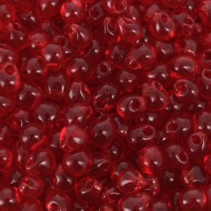 Mini-gouttes Miyuki 3.4 mm DP140 - Transparent Red Orange x8g