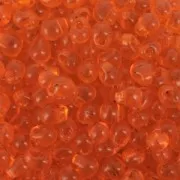 Mini-gouttes Miyuki 3.4 mm DP138 - Transparent Orange x8g
