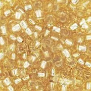 Preciosa Perles rocailles 11/0 2 mm - Gold silver Lined x20g