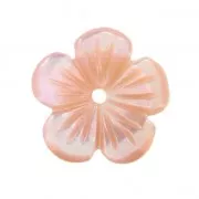 Fleur Nacre 10 mm Rose x1