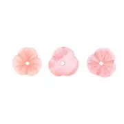 Fleur Nacre 8 mm Rose x4