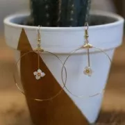 Fleur en Nacre 10 mm x1