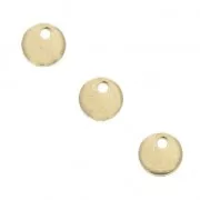Sequins ronds 5mm - Gold filled (or laminé) x4