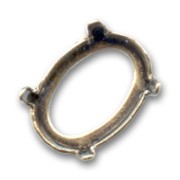 Serti griffe pour cabochon PureCrystal 4120 8x6 mm - Bronze x1