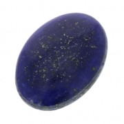 Cabochon ovale - pierre rainurée pour macramé 18x13 mm Lapis Lazuli x1