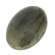 Cabochon ovale - pierre rainurée pour macramé 25x18 mm Labradorite x1|raw }}