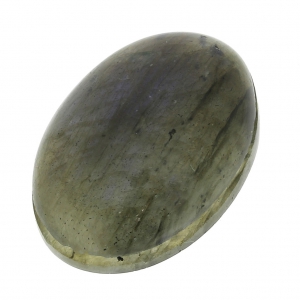 Cabochon ovale - pierre rainurée pour macramé 25x18 mm Labradorite x1