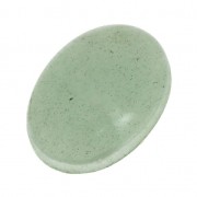 Cabochon ovale - pierre rainurée pour macramé 18x13 mm Aventurine x1