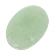 Cabochon ovale - pierre rainurée pour macramé 25x18 mm Aventurine x1|raw }}