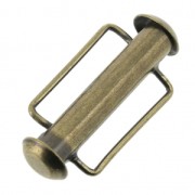 Fermoir coulissant pour tissage de perles 21.5 mm Bronze x1|raw }}