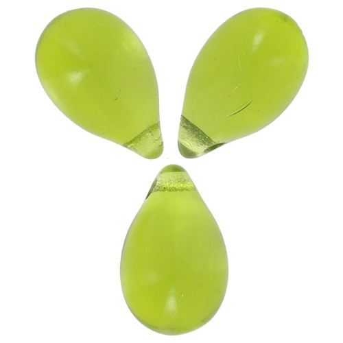Gouttes 6x9 mm Olivine x25