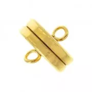 Fermoir aimanté 9x3.6 mm doré à l'or fin x1