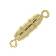 Fermoir à visser 10 mm doré à l'or fin x1