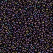Rocaille Miyuki 11/0 2061 - Metallic Plum Emerald Iris Mat x8g|raw }}