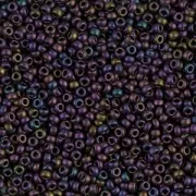 Rocaille Miyuki 11/0 2061 - Metallic Plum Emerald Iris Mat x8g