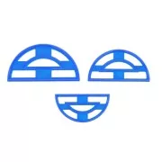 3 emporte-pièces ajourés pour modelage et pâte polymère - Demi-cercle