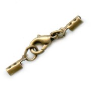 Fermoir pince lacet 1.5 mm - Bronze x1|raw }}