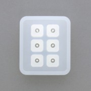 Moule silicone pour réaliser des perles losanges de 12 mm en résine