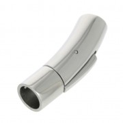 Fermoir clip 30x8 mm pour cordon 6 mm en Acier inoxydable x1