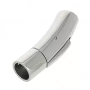 Fermoir clip 30x8 mm pour cordon 6 mm en Acier inoxydable x1