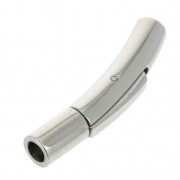 Fermoir clip 30x5 mm pour cordon 3 mm en Acier inoxydable x1