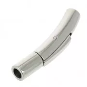 Fermoir clip 30x5 mm pour cordon 3 mm en Acier inoxydable x1