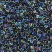 Miyuki Delica 11/0 DB0086 - Noir Lined Crystal AB x8g