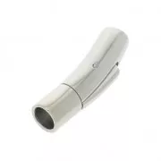 Fermoir clip 30x7 mm pour cordon 5 mm en Acier inoxydable 316L x1