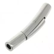 Fermoir clip 25x4 mm pour cordon 2 mm en Acier inoxydable 316L x1